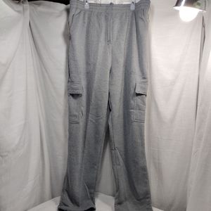 Oscar Sports Big & Tall Heather Gray Fleece Lined Jogging Pants